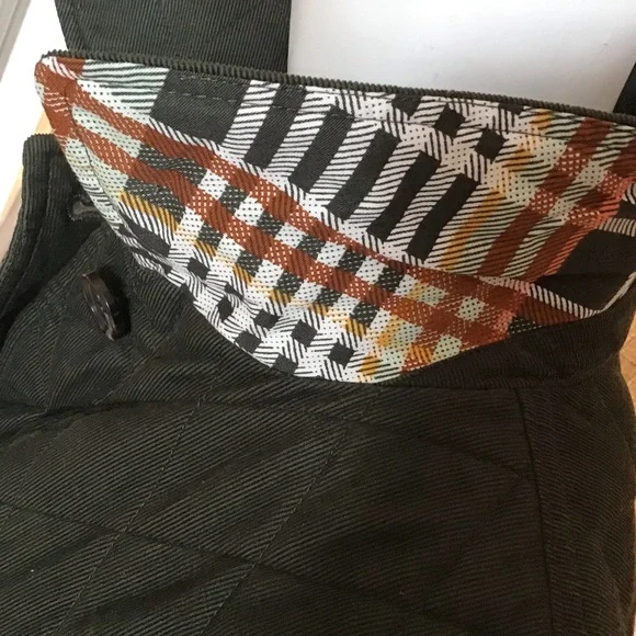 Talbots XL Women’s Quilted Jacket Corduroy Hunter Green Barn/Fisherman Core - Picture 6 of 16